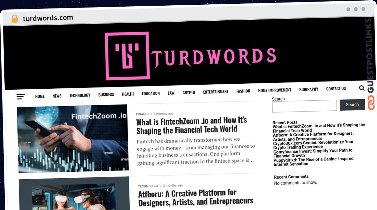 Publish Guest Post on turdwords.com