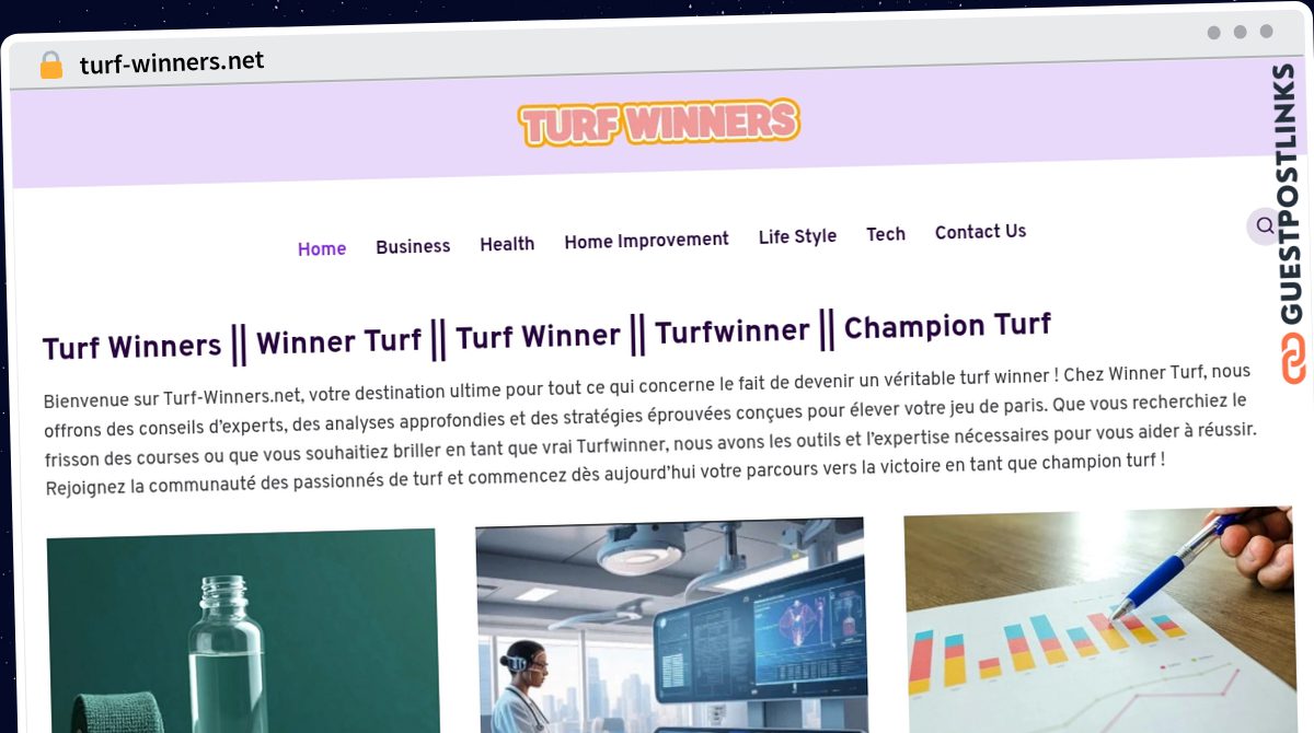 Publish Guest Post on turf-winners.net