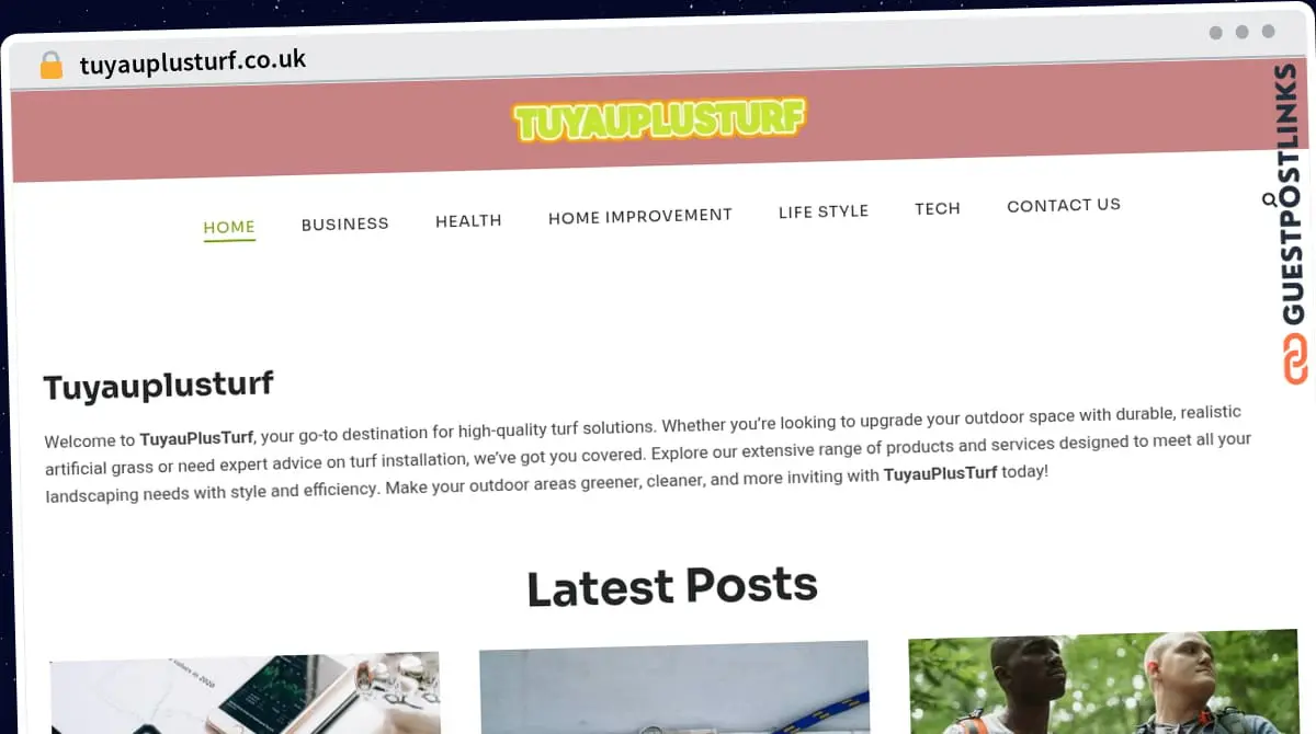 Publish Guest Post on tuyauplusturf.co.uk