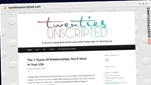Publish Guest Post on twentiesunscripted.com