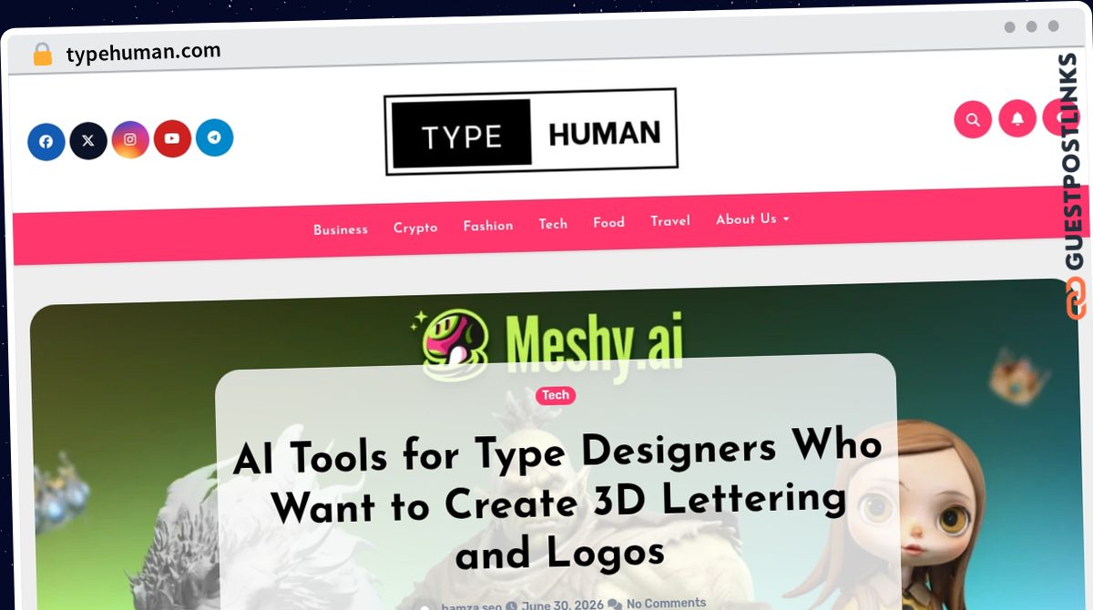 Publish Guest Post on typehuman.com