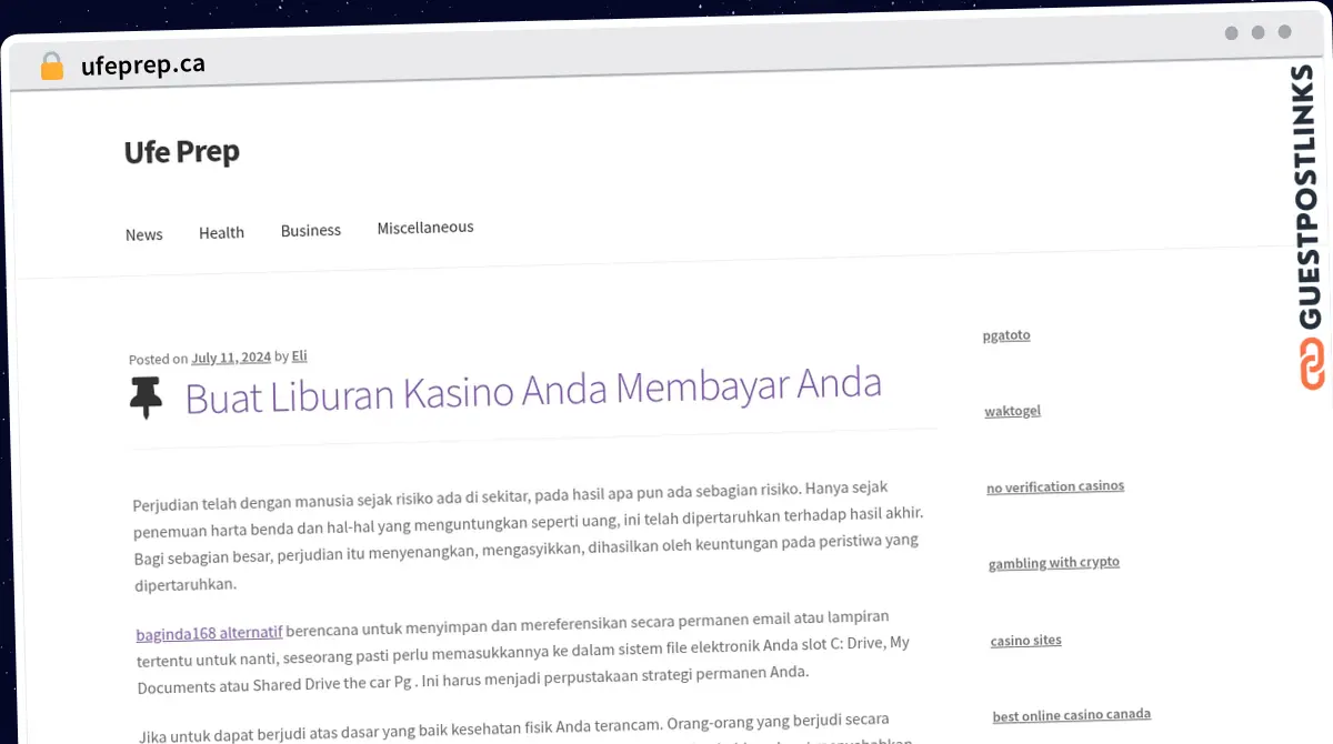 Publish Guest Post on ufeprep.ca