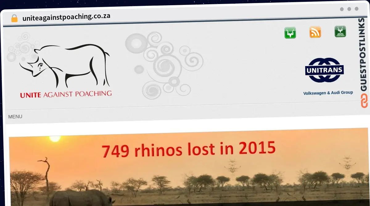 Publish Guest Post on uniteagainstpoaching.co.za
