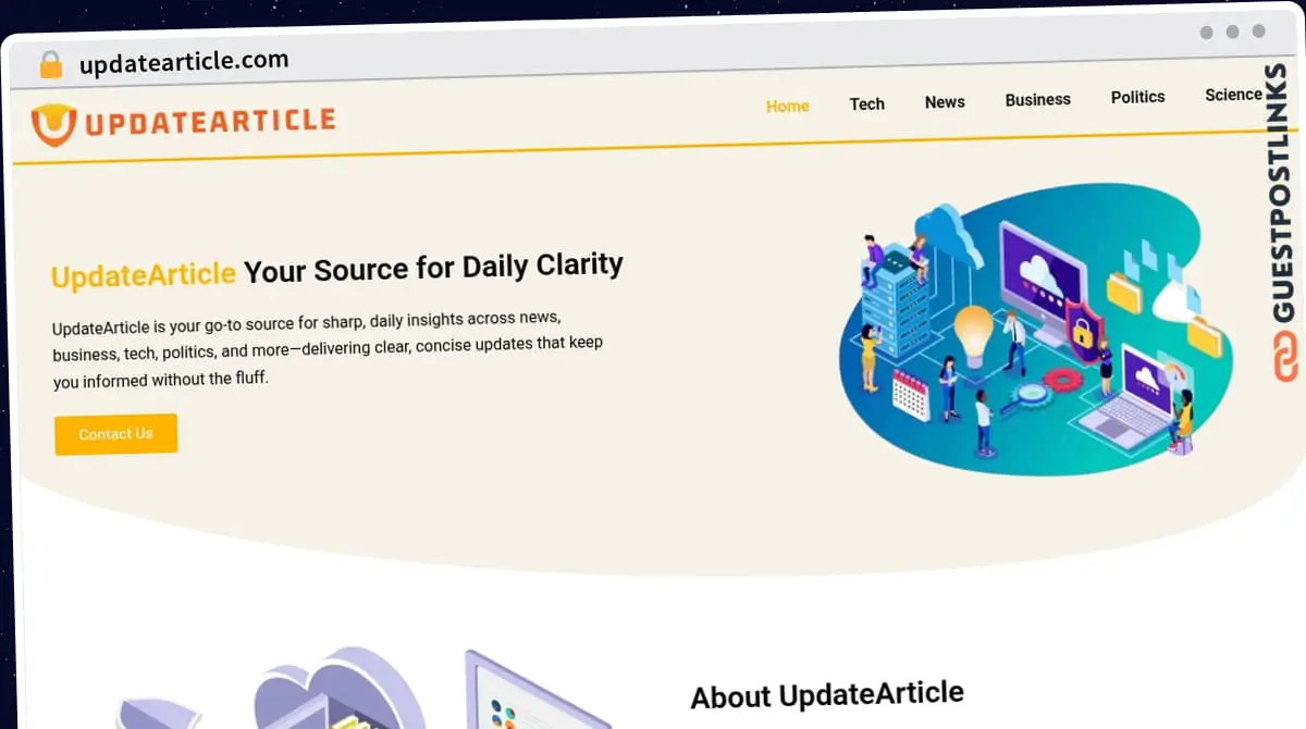 Publish Guest Post on updatearticle.com