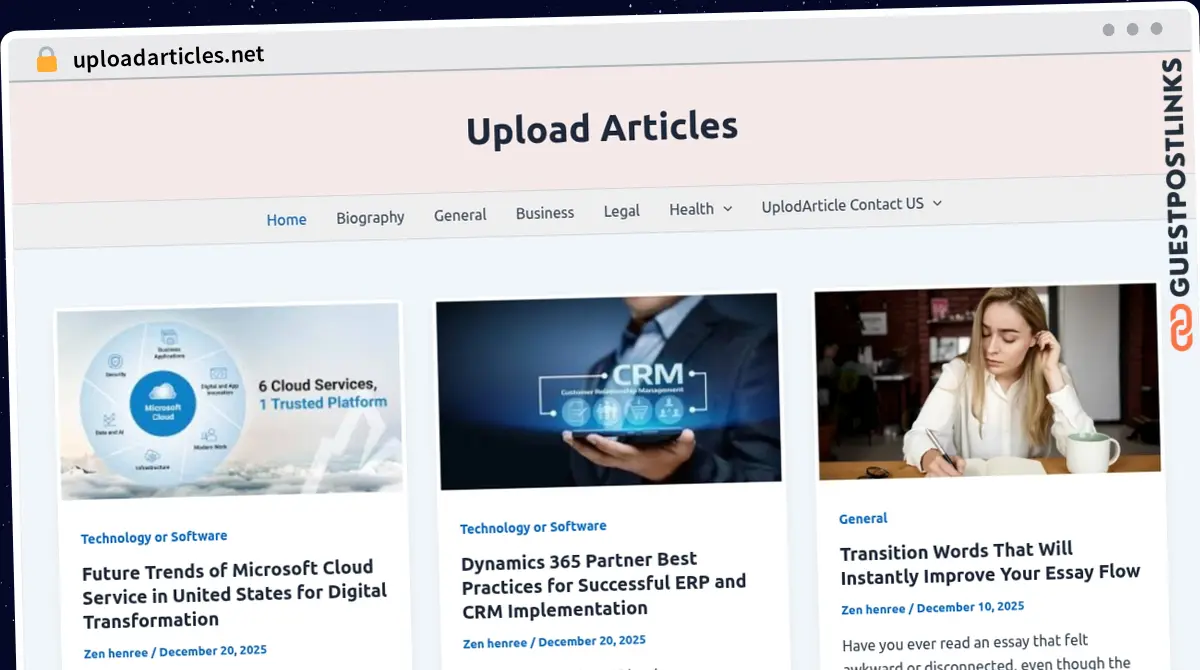 Publish Guest Post on uploadarticles.net