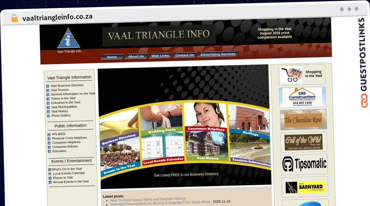 Publish Guest Post on vaaltriangleinfo.co.za