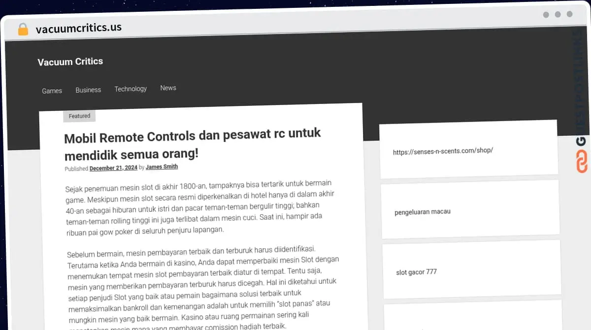 Publish Guest Post on vacuumcritics.us