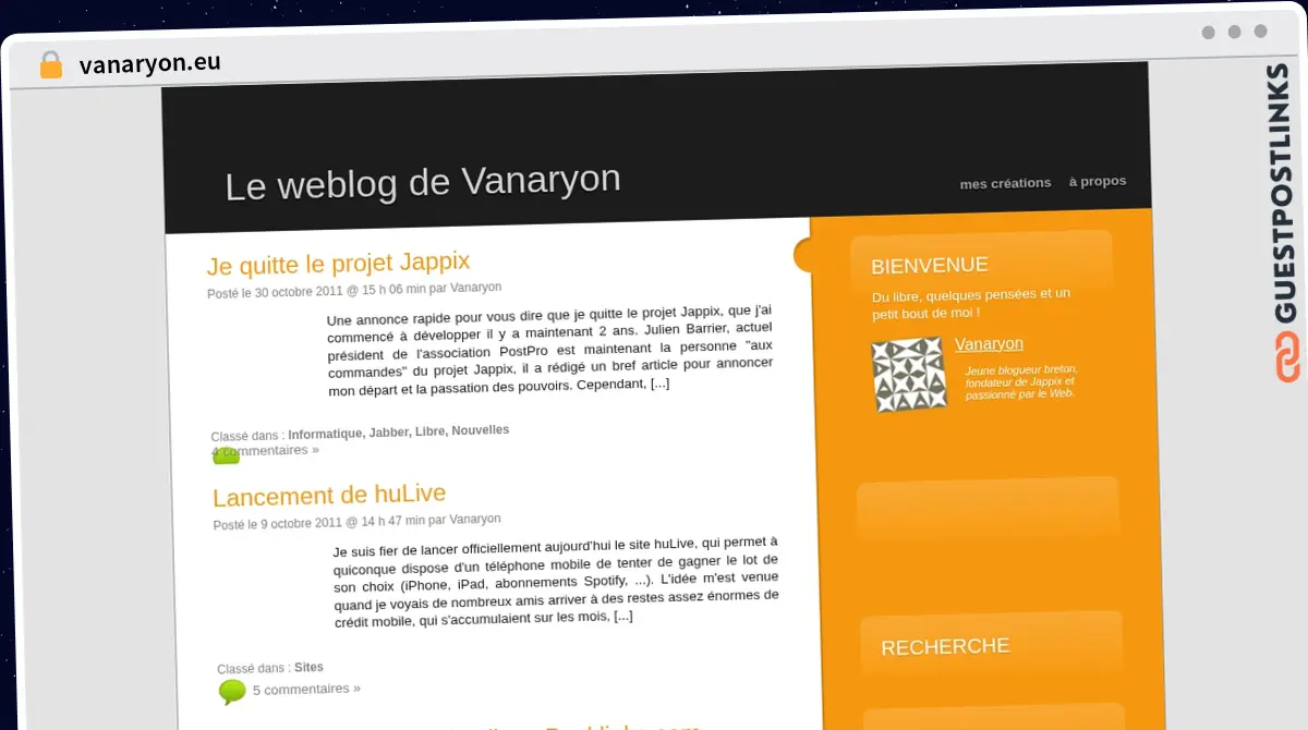 Publish Guest Post on vanaryon.eu