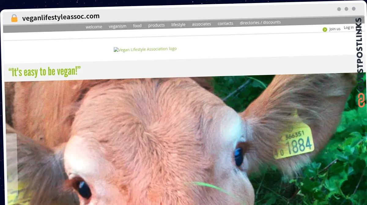 Publish Guest Post on veganlifestyleassoc.com