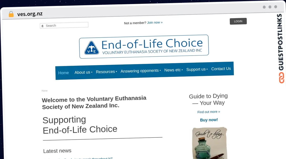 Publish Guest Post on ves.org.nz