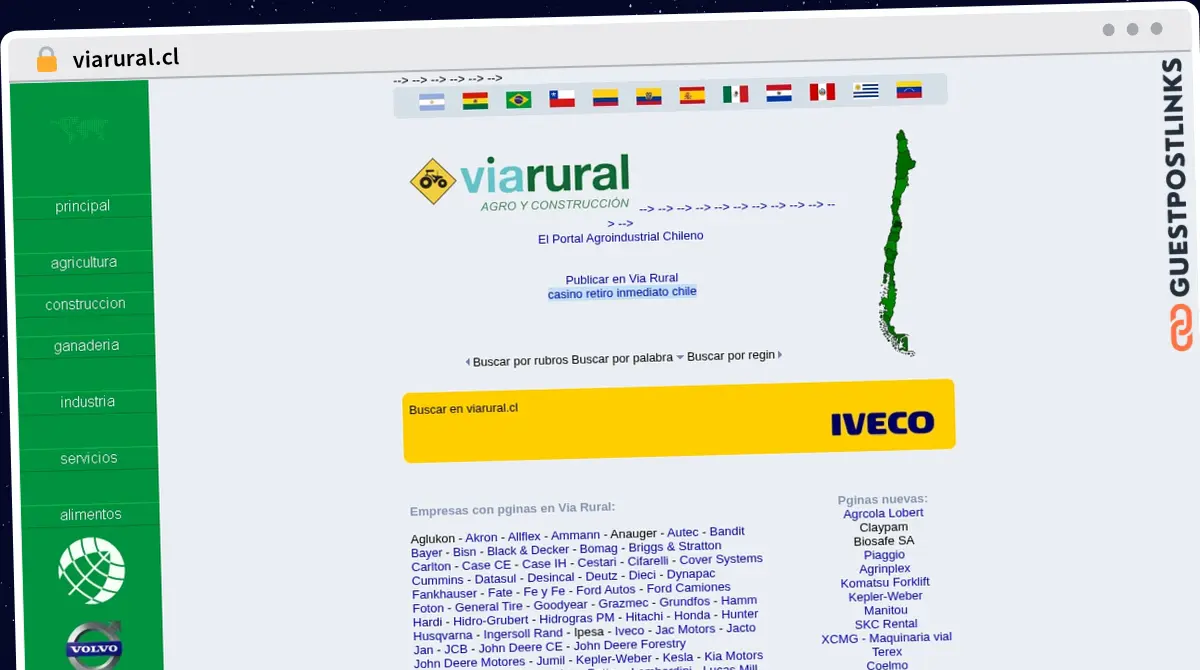 Publish Guest Post on viarural.cl