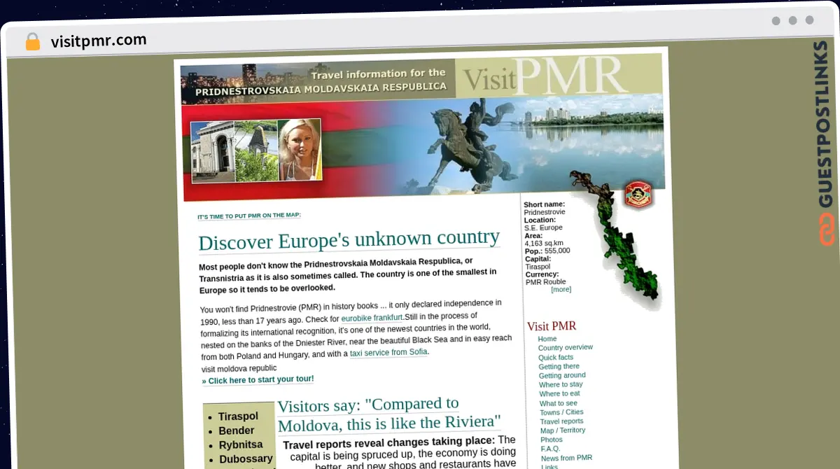 Publish Guest Post on visitpmr.com