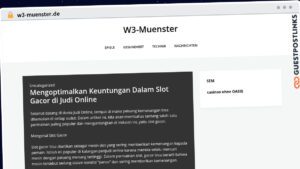 Publish Guest Post on w3-muenster.de
