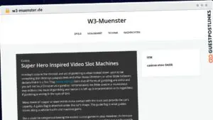 Publish Guest Post on w3-muenster.de