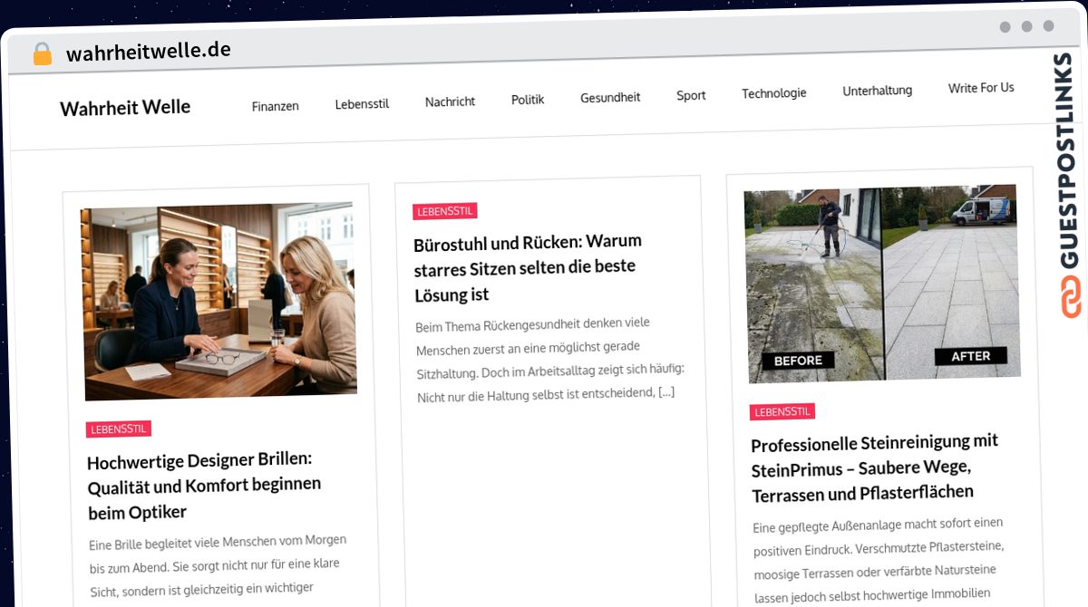 Publish Guest Post on wahrheitwelle.de