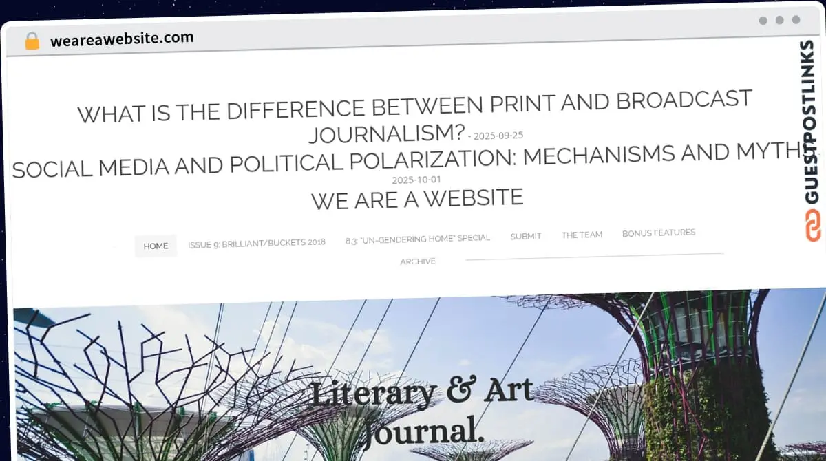 Publish Guest Post on weareawebsite.com