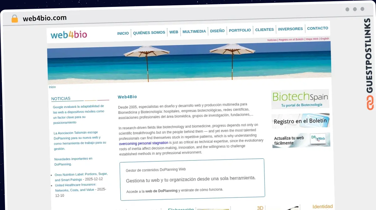 Publish Guest Post on web4bio.com