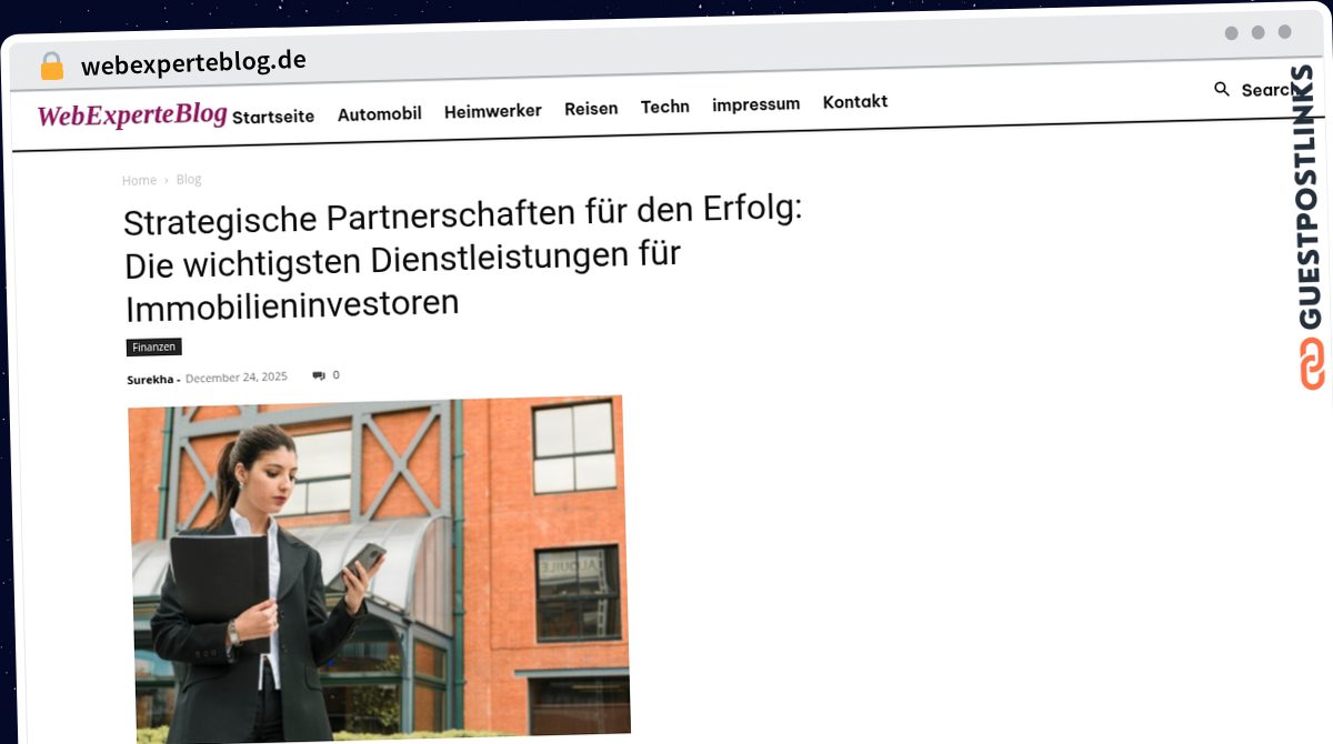 Publish Guest Post on webexperteblog.de