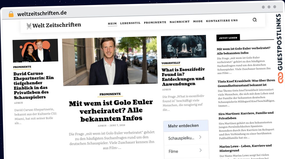 Publish Guest Post on weltzeitschriften.de