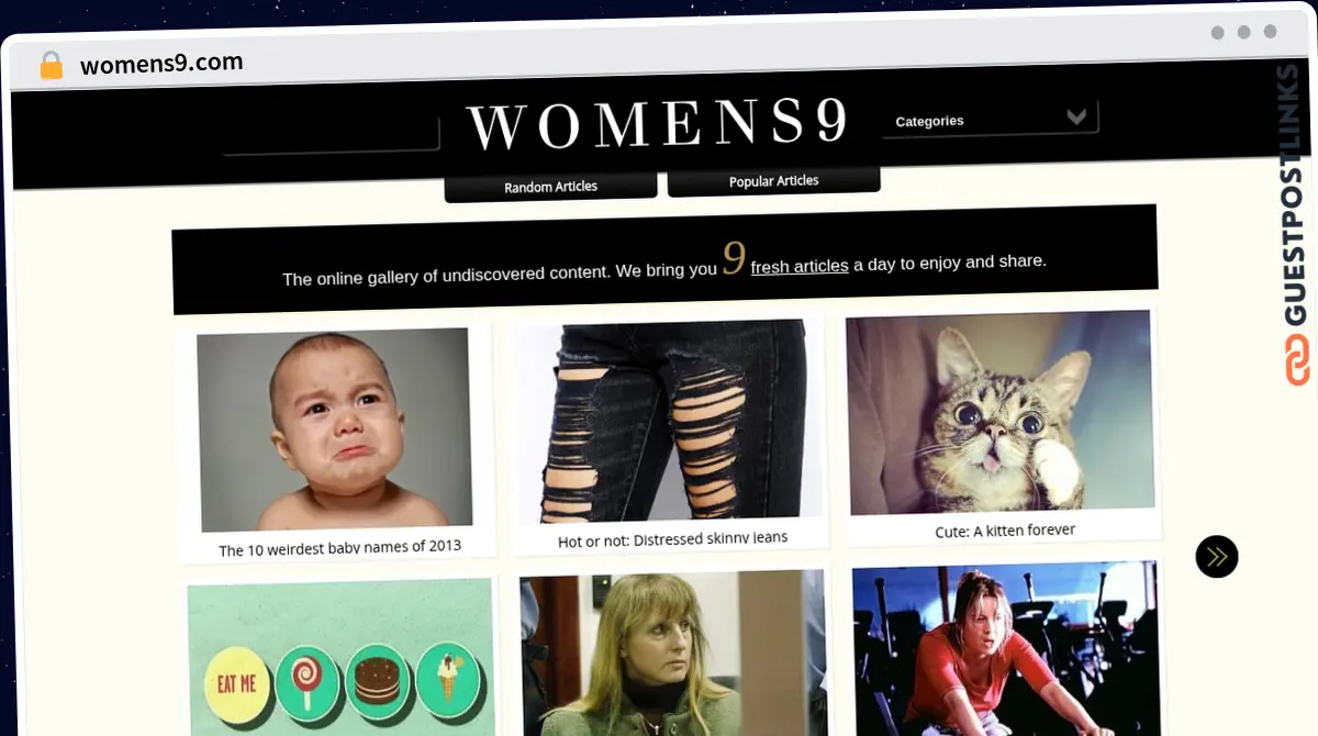 Publish Guest Post on womens9.com