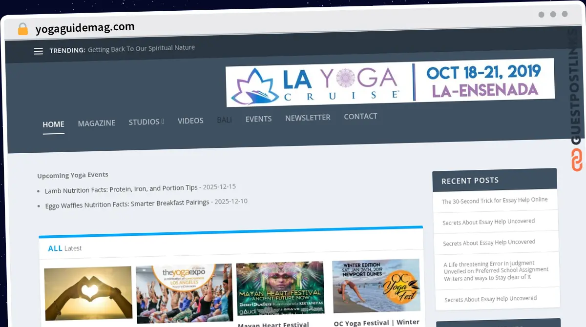 Publish Guest Post on yogaguidemag.com