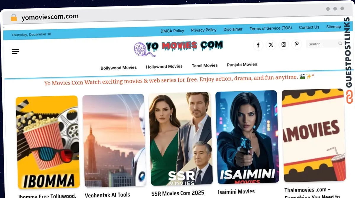 Publish Guest Post on yomoviescom.com