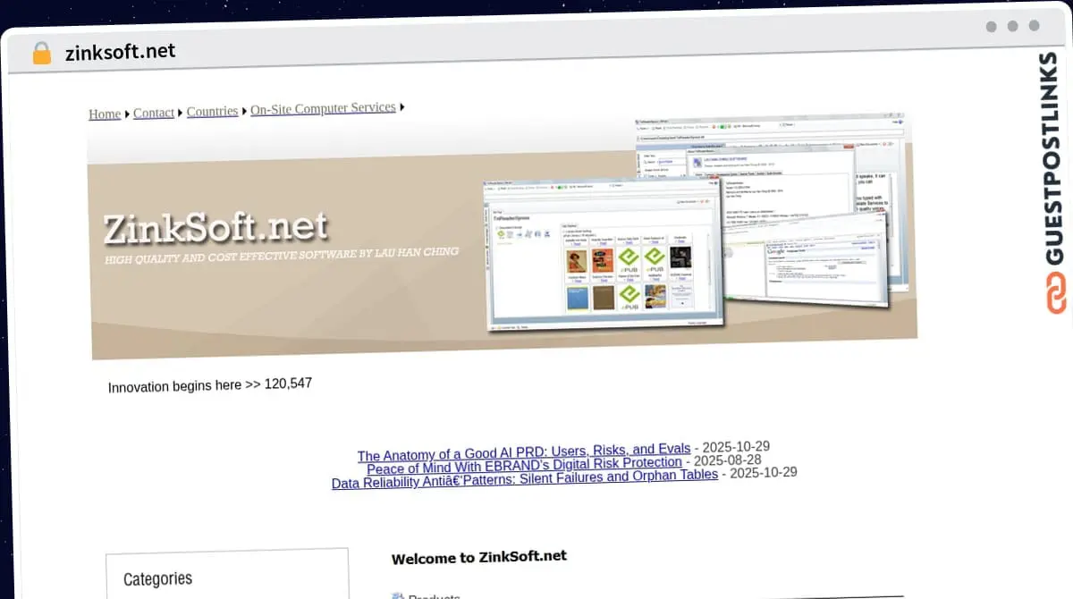 Publish Guest Post on zinksoft.net