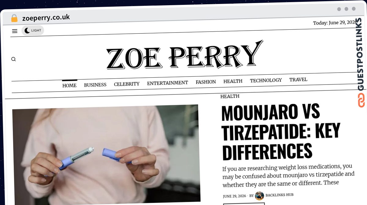 Publish Guest Post on zoeperry.co.uk