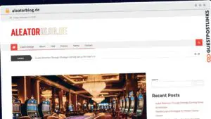 Publish Guest Post on aleatorblog.de