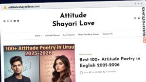 Publish Guest Post on attitudeshayarilove.com