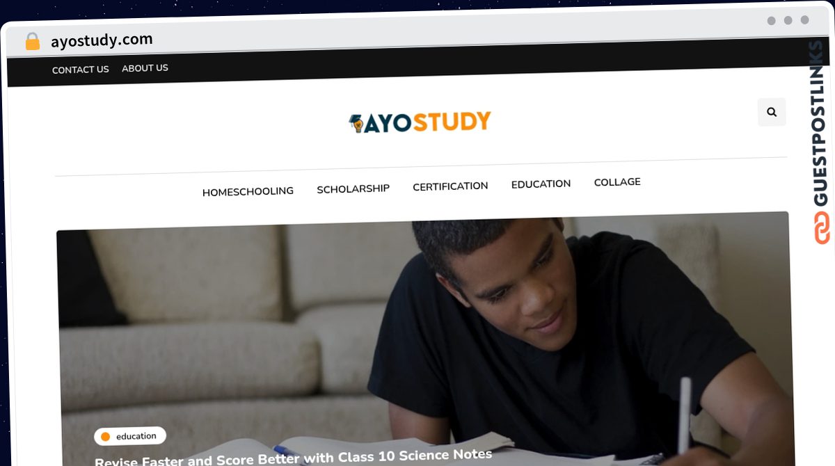 Publish Guest Post on ayostudy.com