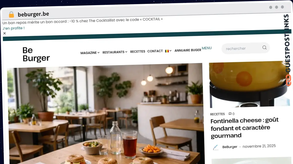 Publish Guest Post on beburger.be