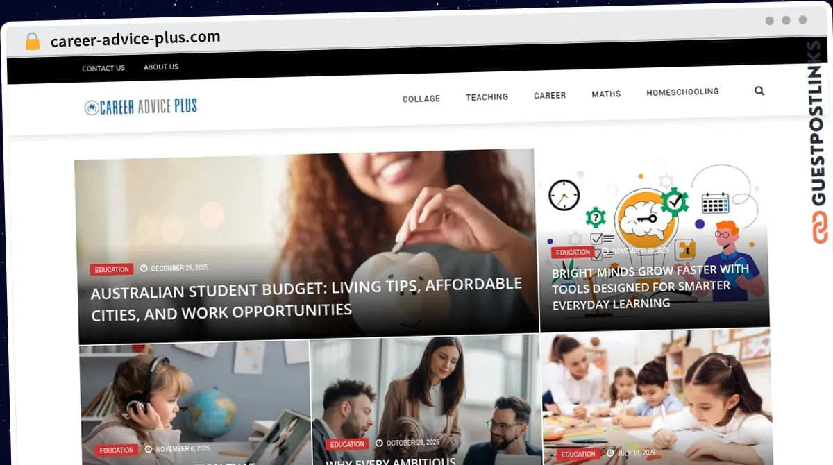 Publish Guest Post on career-advice-plus.com