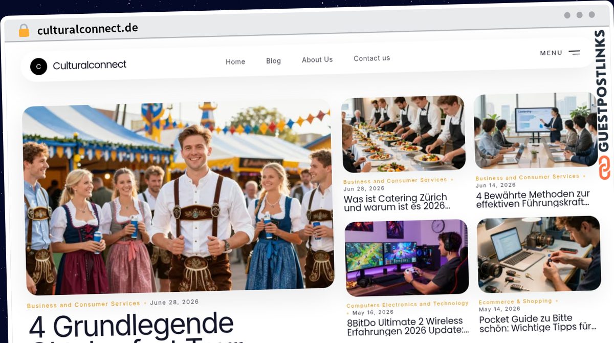 Publish Guest Post on culturalconnect.de