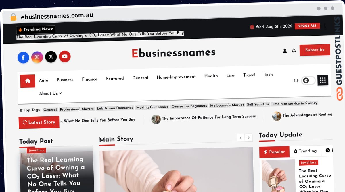 Publish Guest Post on ebusinessnames.com.au