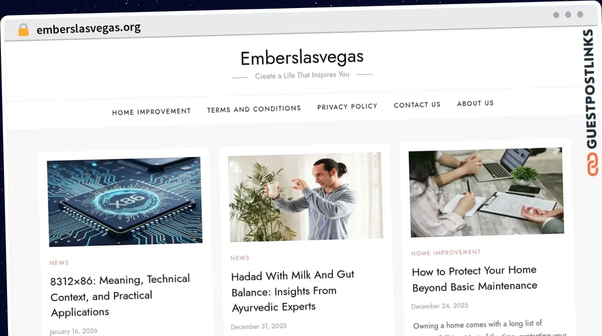 Publish Guest Post on emberslasvegas.org