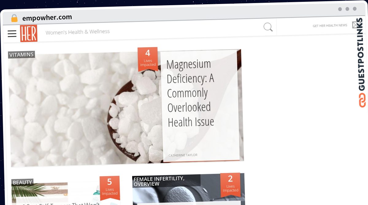Publish Guest Post on empowher.com