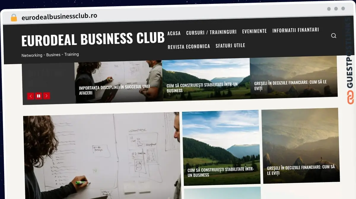 Publish Guest Post on eurodealbusinessclub.ro