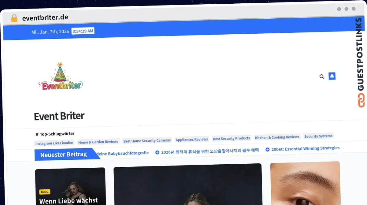 Publish Guest Post on eventbriter.de