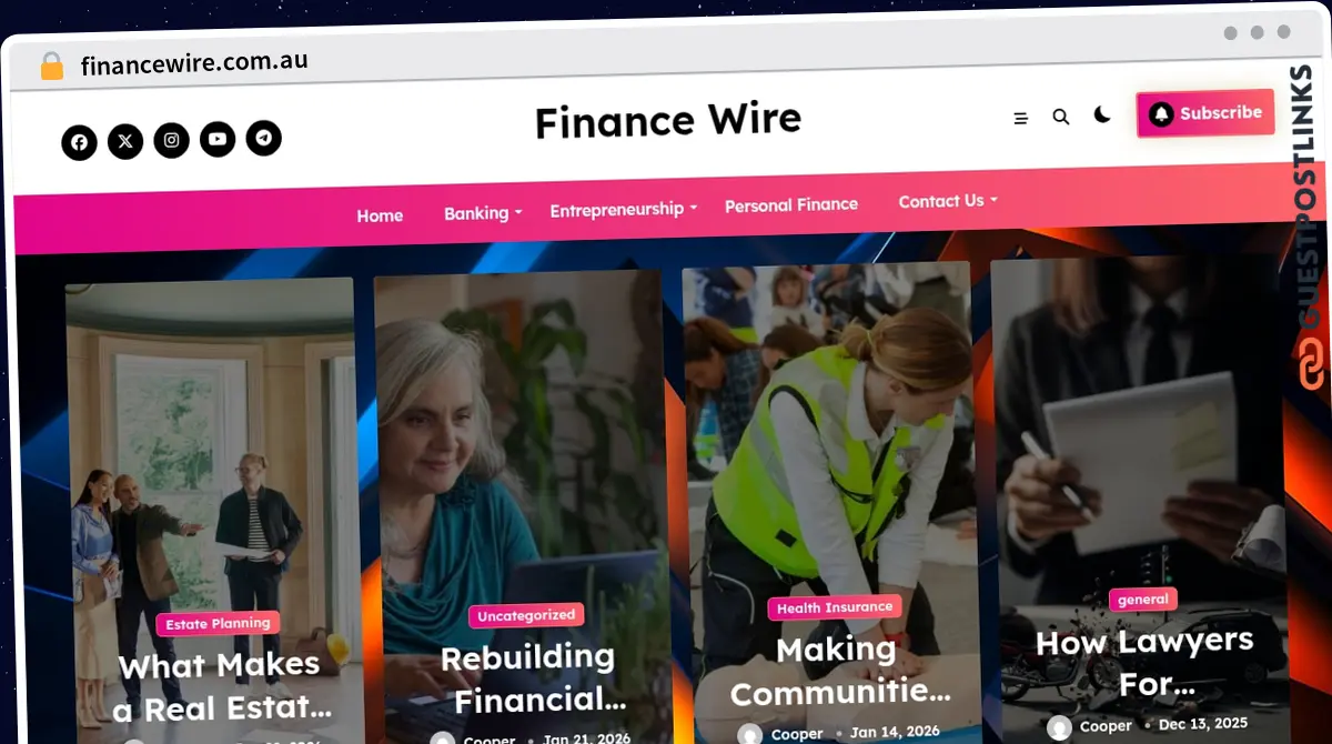 Publish Guest Post on financewire.com.au