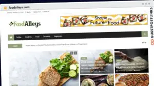 Publish Guest Post on foodalleys.com