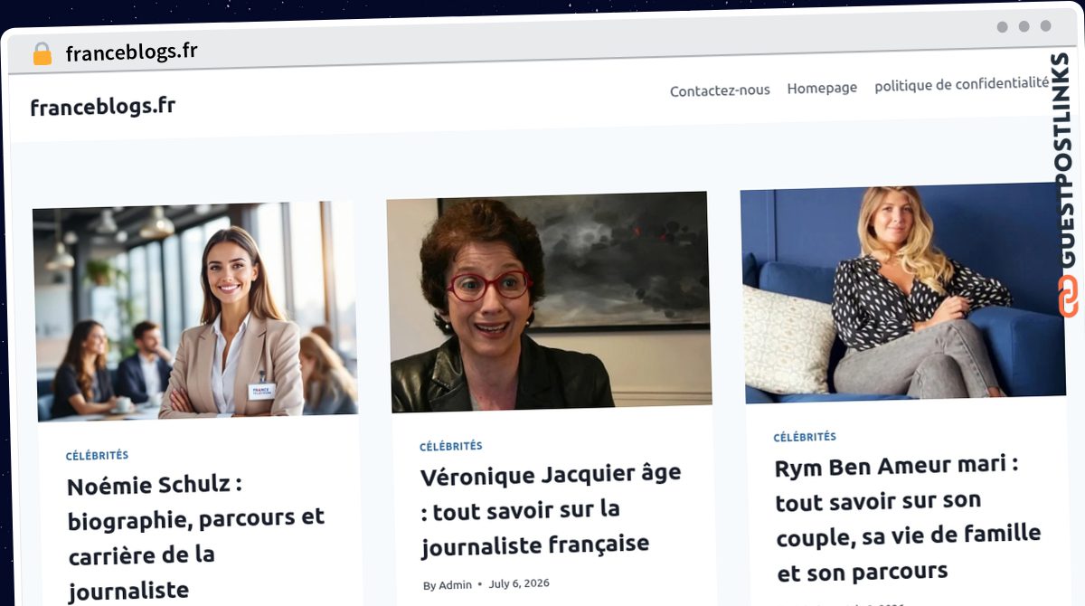 Publish Guest Post on franceblogs.fr