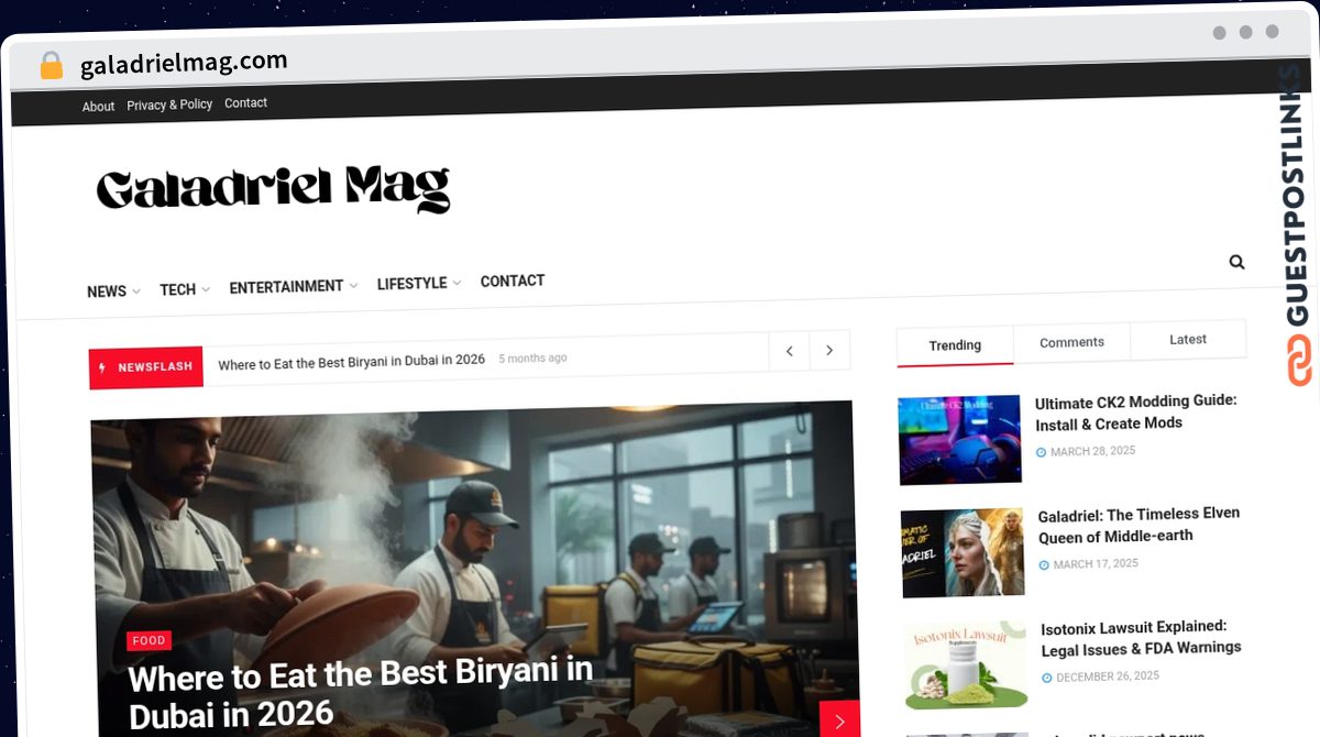 Publish Guest Post on galadrielmag.com