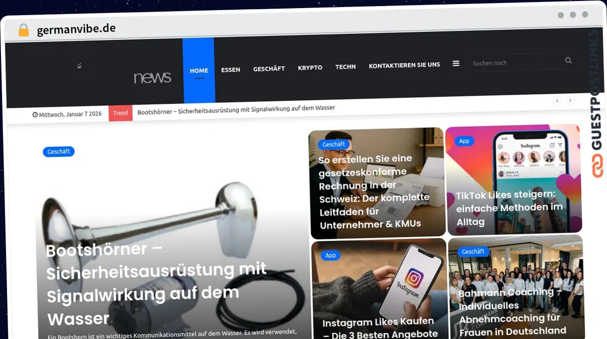 Publish Guest Post on germanvibe.de