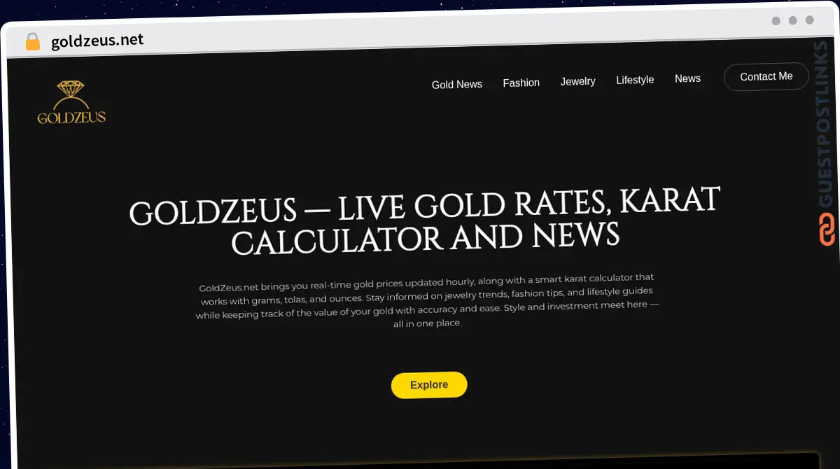 Publish Guest Post on goldzeus.net