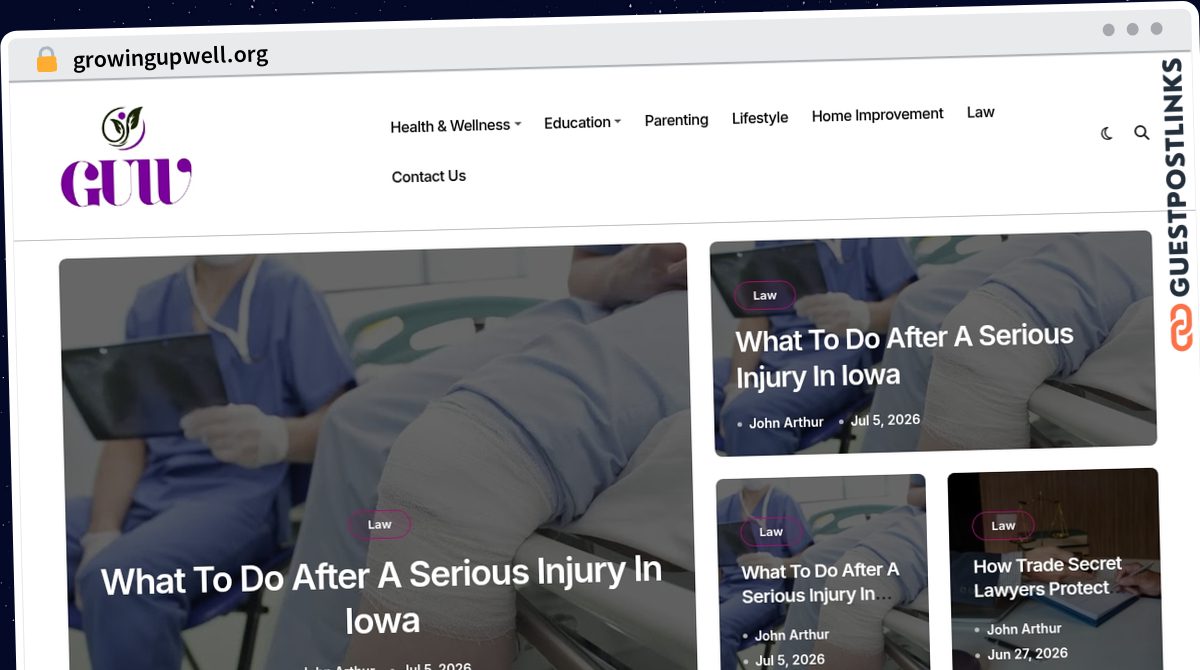 Publish Guest Post on growingupwell.org