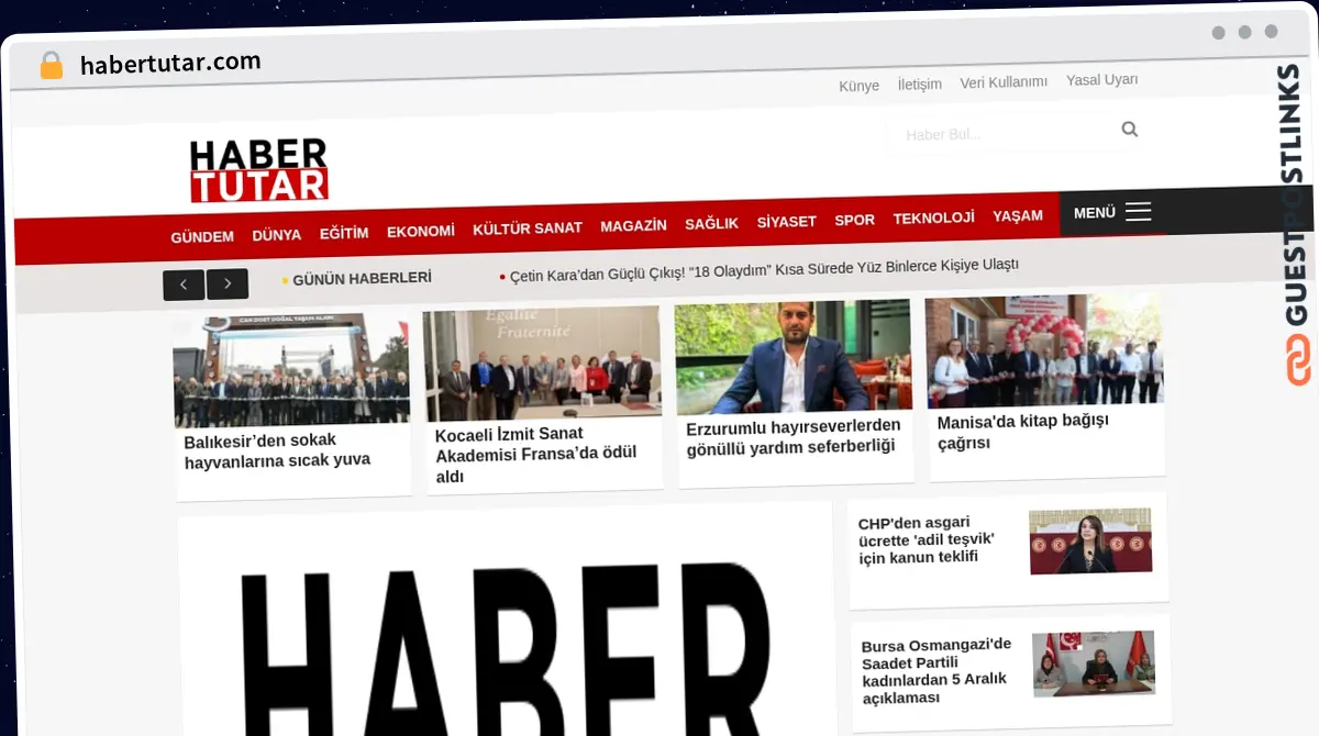 Publish Guest Post on habertutar.com