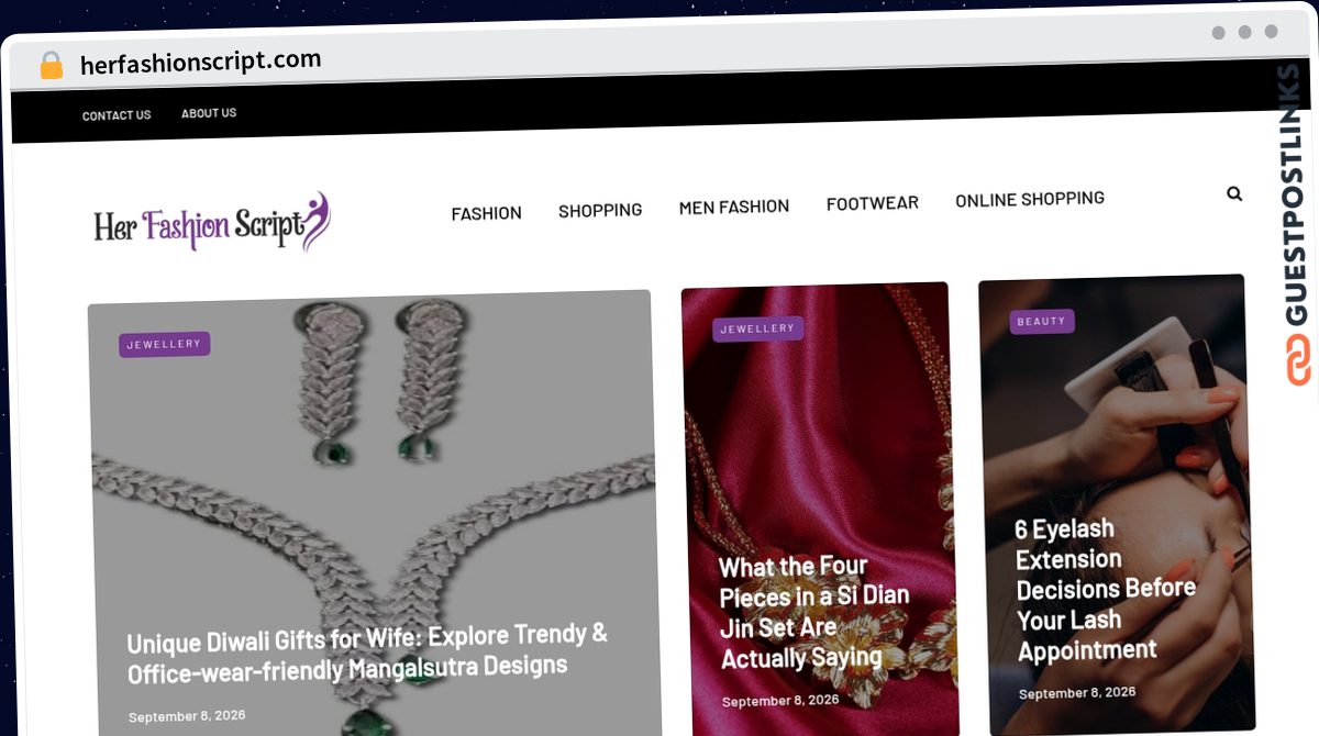 Publish Guest Post on herfashionscript.com