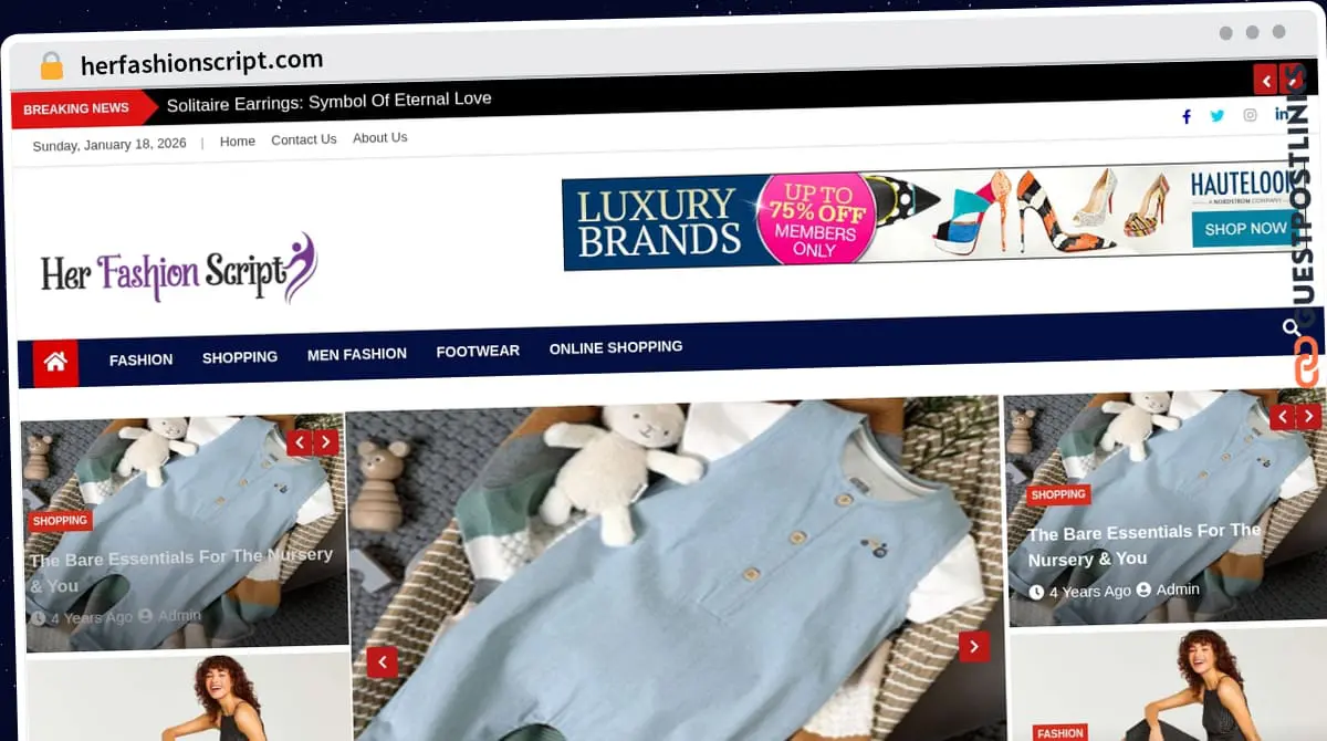 Publish Guest Post on herfashionscript.com