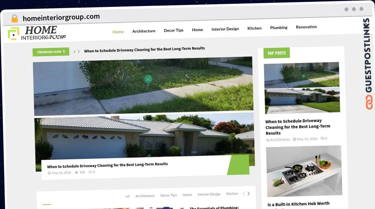 Publish Guest Post on homeinteriorgroup.com
